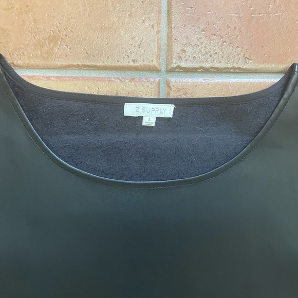 Z Supply London Faux Leather Dress, Large - Picture 12 of 15